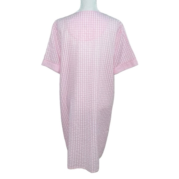 Croft & Barrow Women’s Night Gown Size M Intimates Pink Floral Embroidered - Picture 5 of 9